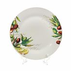 Тарелка обеденная Олива керамика 23 см круглая Daniks