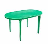 Стол пластиковый овальный СТАНДАРТ ПЛАСТИК 140х80х71 см зеленый