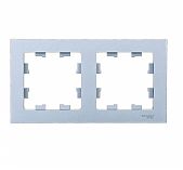Рамка 2-местная Schneider Electric AtlasDesign ATN00302 универсальная, алюминий