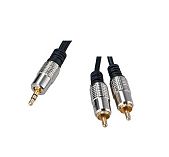 Шнур стерео 3,5 мм х 2т Plug 1,5 м REXANT 17-4222