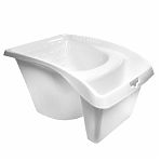 Ковш для краски Decor 670-220, объем 1.2 л, 125х180х225 мм, для мини-валиков и кистей, пластиковый, белый