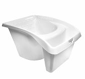 Ковш для краски Decor 670-220, объем 1.2 л, 125х180х225 мм, для мини-валиков и кистей, пластиковый, белый