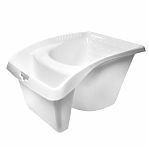 Ковш для краски Decor 670-220, объем 1.2 л, 125х180х225 мм, для мини-валиков и кистей, пластиковый, белый
