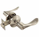 Защёлка с ручками Maxi Locks 891BK-SN с фиксатором, для межкомнатной двери, матовый никель