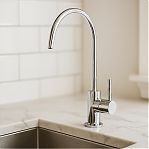 Кран для фильтра AV Engineering SUS 304, D35 AVKPD-B127, поворотный излив, хром