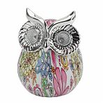 Светильник садовый Эра Сова ERAFYS01-03, на солнечной батарее, полистоун, мультиколор, 15 см