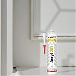 Герметик акриловый Kim Tec Acryl 201, для внутренних и наружных работ, белый, 280 мл