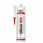 Герметик силиконовый Kim Tec Silicon 101E, для внутренних и наружных работ, белый, 280 мл