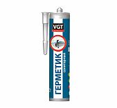Герметик акриловый VGT, санитарный, для внутренних и наружных работ, белый 310 мл