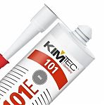 Герметик  силиконовый Kim Tec Silicon 101 Е, для внутренних и наружных работ, серый, 280 мл