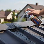 Герметик-спрей синтетический Kudo 212297, водостойкий, защита от коррозии, серый, 520 мл