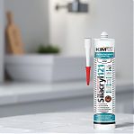 Герметик силакрил Kim Tec 121 02-04-72, для окон и дверей, белый, 280 мл