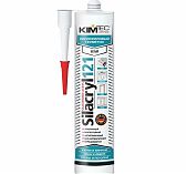 Герметик силакрил Kim Tec 121 02-04-72, для окон и дверей, белый, 280 мл