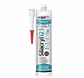 Герметик силакрил Kim Tec 121 02-04-73, для окон и дверей, прозрачный, 280 мл