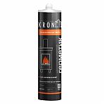 Герметик силикатный Kronbuild, высокотемпературный, черный, 300 мл