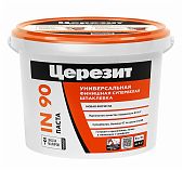 Шпаклевка полимерная Ceresit IN 90 3050195, универсальная, финишная, для внутренних работ, супербелая, 5 кг