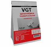 Шпатлёвка VGT универсальная полимерная сухая для внутренних работ 0,5 кг