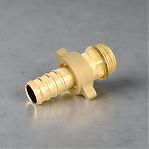 Штуцер для шланга резьбовой Bugatti 35, быстроразъемный, переходной, латунь