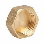 Заглушка резьбовая Gappo G1218.04. ВР 1/2", цилиндрическая, латунь