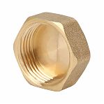 Заглушка резьбовая Gappo G1218.04. ВР 1/2", цилиндрическая, латунь