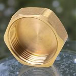Заглушка резьбовая Gappo 1", ВР, G1218.06, для радиаторов, пассивированная латунь