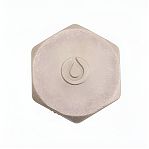 Заглушка резьбовая Gappo 3/4", НР, G1217.05, цилиндрическая, латунь