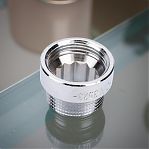 Удлинитель резьбовой 3/4", ВР-НР, длина 10 мм, прямой, латунь хромированная