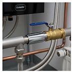 Гайка удлинительная 3/4"х15 мм, для соединения участков трубопровода, хром