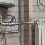 Гайка удлинительная 3/4"х20 мм, для соединения участков трубопровода, хром