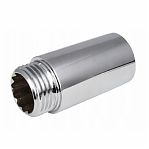 Гайка удлинительная 3/4"х20 мм, для соединения участков трубопровода, хром