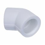 Угольник полипропиленовый 45 гр. ProAqua 25х25 мм, PP-R, PA13510P, белый