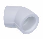 Угольник полипропиленовый 45 гр. ProAqua 25х25 мм, PP-R, PA13510P, белый