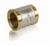 Муфта резьбовая TST Dy=15, 1/2", ВР-ВР, TST.121.0303, соединительная, латунь