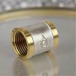 Муфта резьбовая TST Dy=15, 1/2", ВР-ВР, TST.121.0303, соединительная, латунь