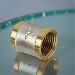 Муфта резьбовая TST Dy=15, 1/2", ВР-ВР, TST.121.0303, соединительная, латунь