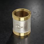 Муфта резьбовая TST Dy=15, 1/2", ВР-ВР, TST.121.0303, соединительная, латунь