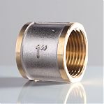 Муфта резьбовая TST 1"-1", ВР-ВР, Dy 25 мм, TST.121.0505, соединительная, латунь