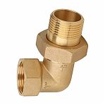 Американка угловая Gappo 1/2"-1/2", ВР-НР, G1224.04, с накидной гайкой, латунь