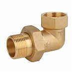 Американка угловая Gappo 1/2"-1/2", ВР-НР, G1224.04, с накидной гайкой, латунь