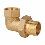 Американка угловая Gappo 1/2"-1/2", ВР-НР, G1224.04, с накидной гайкой, латунь