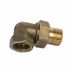 Американка угловая 1/2"-1/2", ВР-НР, с накидной гайкой, латунь