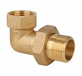 Американка угловая Gappo 1"-1", ВР-ВН, G1224.06, с накидной гайкой, соединительная, латунь