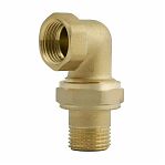 Американка угловая 1"-1", ВР-ВН, с накидной гайкой, соединительная, латунь