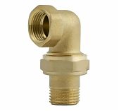 Американка угловая 1"-1", ВР-ВН, с накидной гайкой, соединительная, латунь