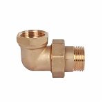 Американка угловая Gappo 1 1/4"-1 1/4", НР-ВР, G1224.07, с накидной гайкой, латунь