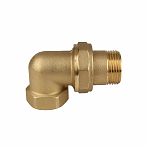 Американка угловая Gappo 1 1/4"-1 1/4", НР-ВР, G1224.07, с накидной гайкой, латунь