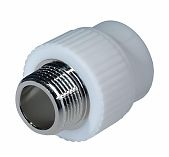 Муфта полипропиленовая комбинированная  ProAqua 40х1 1/4" НР белая