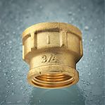 Муфта резьбовая 3/4"-1/2", ВР-ВР, соединительная, переходная, прямая, латунь