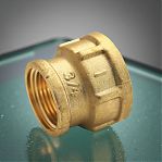 Муфта резьбовая 3/4"-1/2", ВР-ВР, соединительная, переходная, прямая, латунь