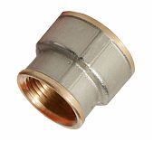 Муфта переходная латунная 1"х 3/4" ВР, соединительная для трубы